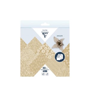 CLAIREFONTAINE - Faltblätter Origami Floral 70 g/m², 60 Blatt