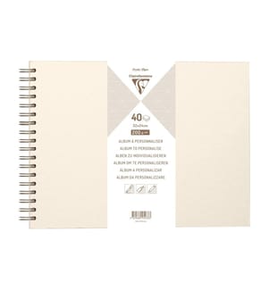 CLAIREFONTAINE - Album photo DIY 32 x 24 cm, Vierge, Ivoire