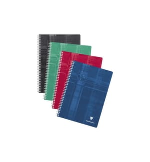 CLAIREFONTAINE - Cahier d'école Matris, 90 feuilles, A4, quadrillé, assorti, 5 Pièce/s