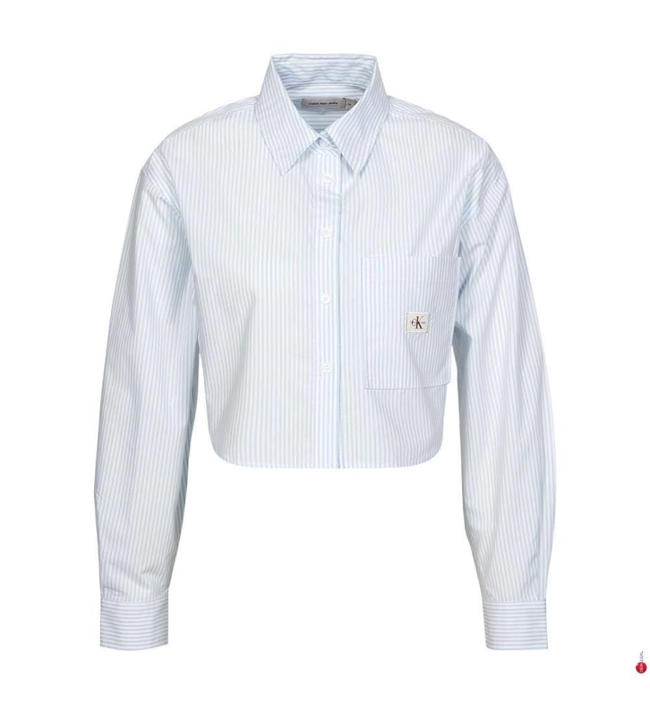 Camicia Relaxed Fit - Blu e Bianco