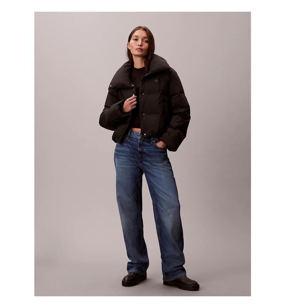 Kurze Daunenjacke – Schwarz