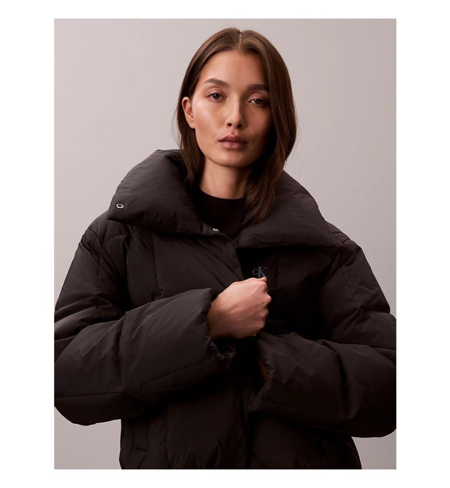 Kurze Daunenjacke – Schwarz