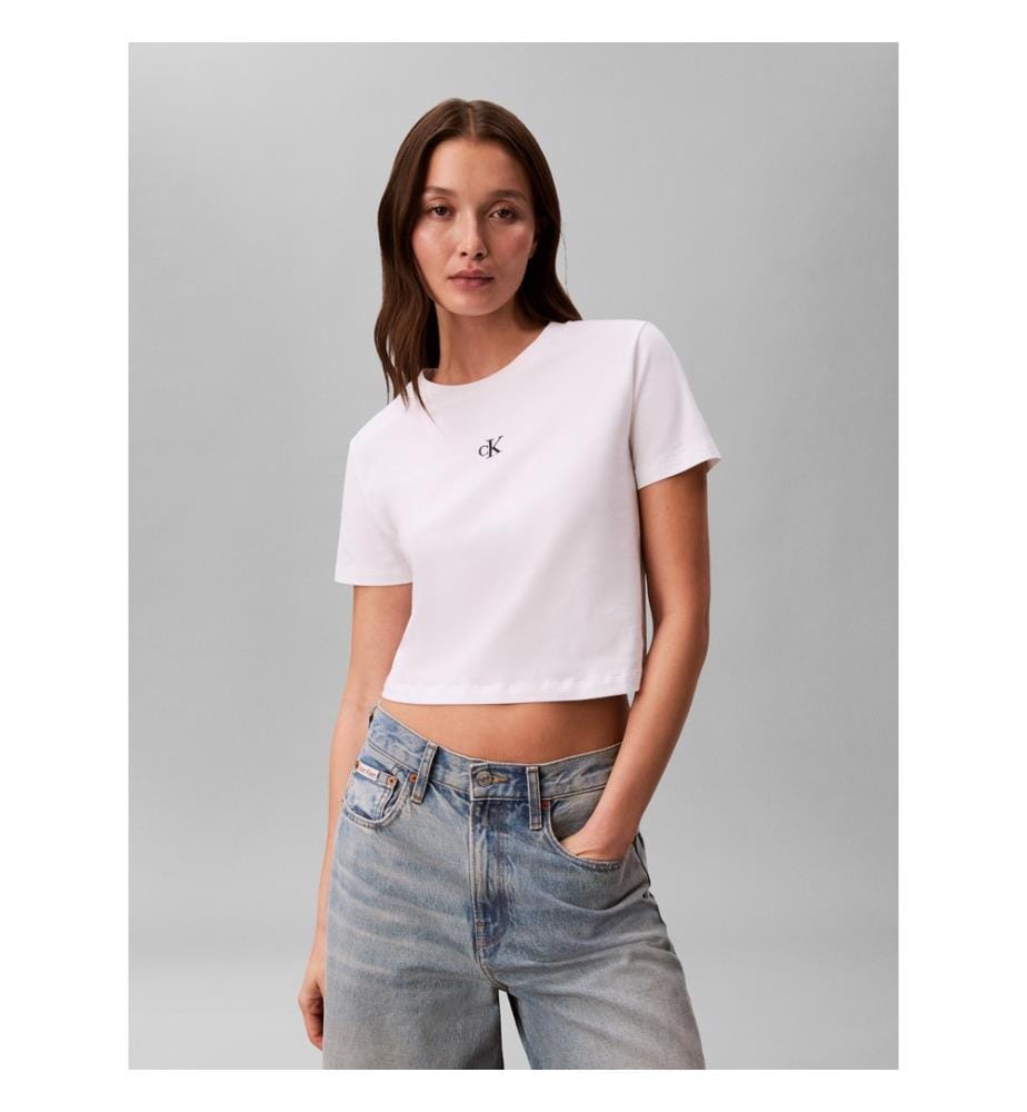 T-Shirt Crop - Bianco