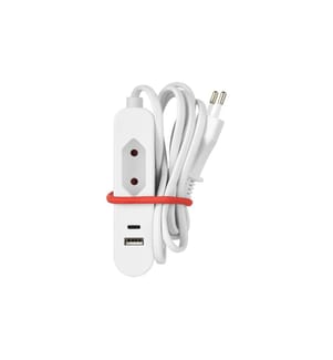 SKROSS - Bloc multiprises 1 x prise européenne, USB-A+C, 1.5 m