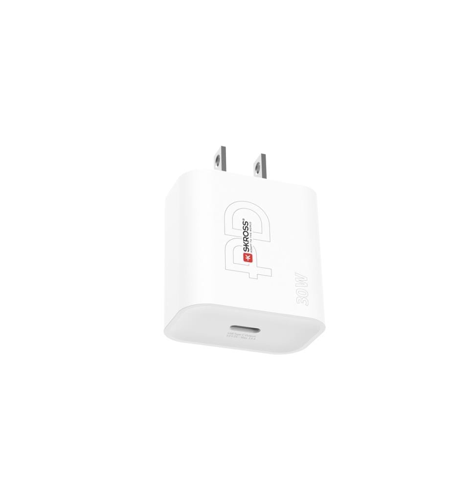 SKROSS - USB-Wandladegerät USB-C Power Delivery, US, 30 W, Weiss