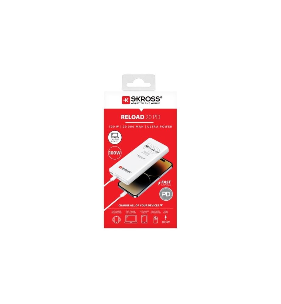 SKROSS - Chargeurs portatifs Reload 20, 100 W PD, 20000 mAh