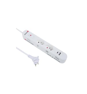 SKROSS - Bloc multiprises 2 x T13, USB-A+C, avec interrupteur, 1.5 m