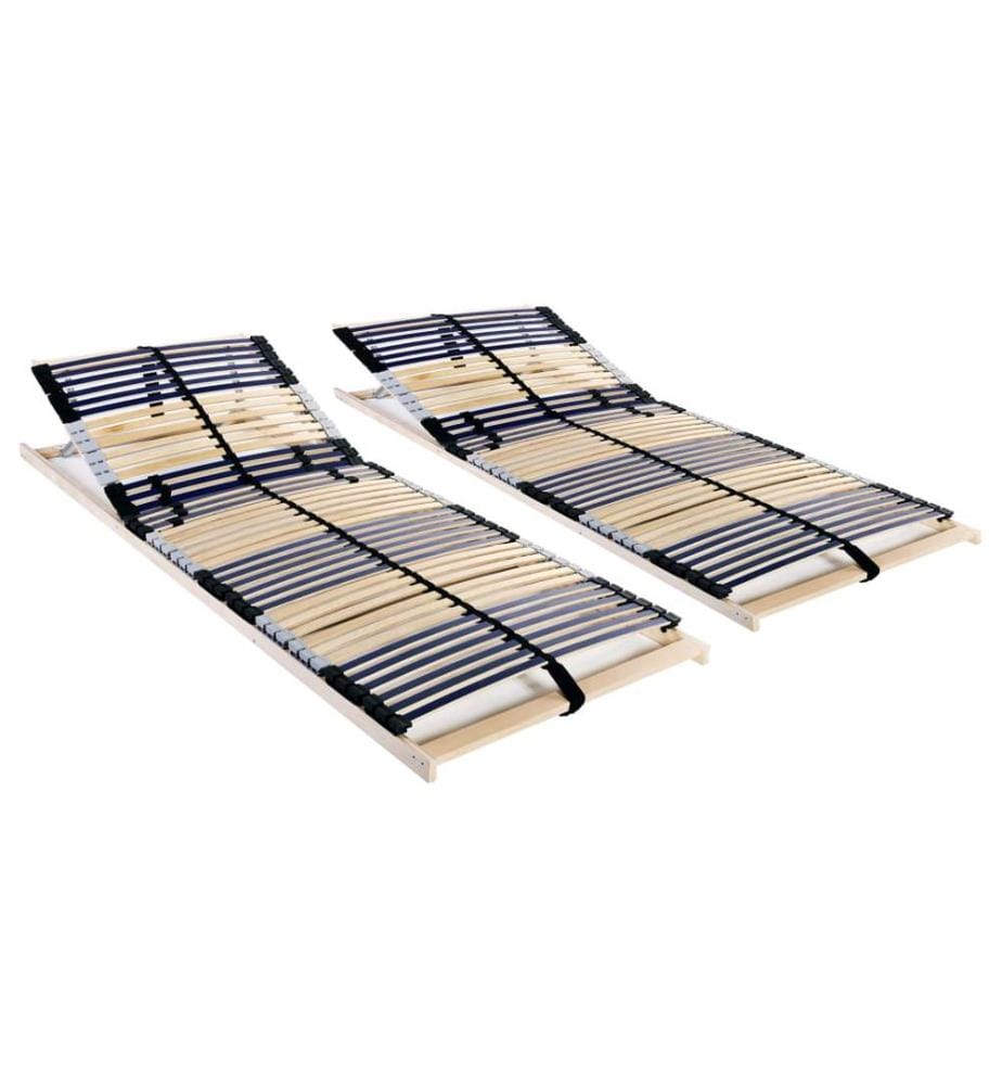 Lattenroste 2 Stk. mit 42 Latten 7 Zonen 90x200 cm