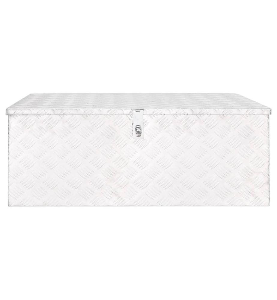 Aufbewahrungsbox Silbern 100x55x37 cm Aluminium