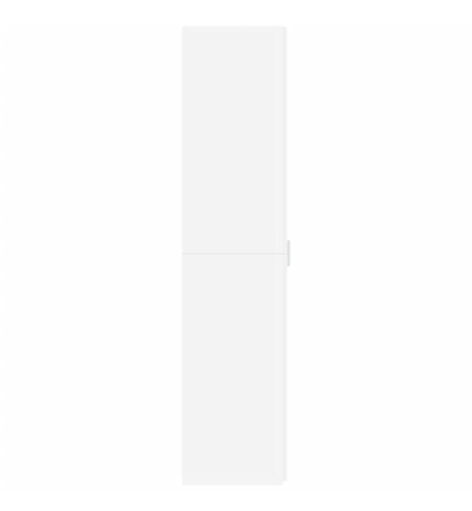 Highboard Weiss 40x42,5x185 cm Holzwerkstoff