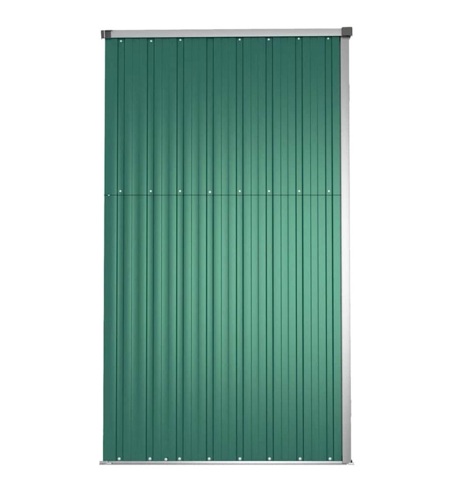 Abri à outils de jardin Vert 225x89x161 cm Acier galvanisé