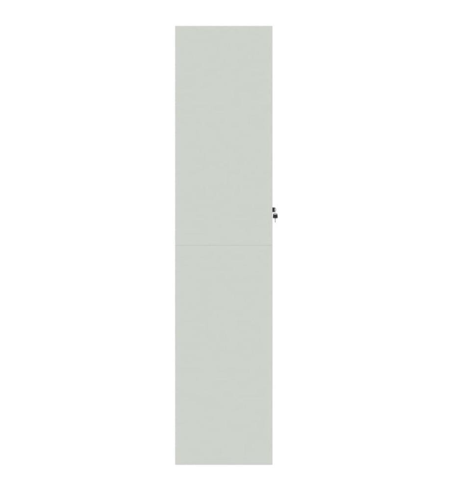 Aktenschrank Hellgrau 90x40x180 cm Stahl