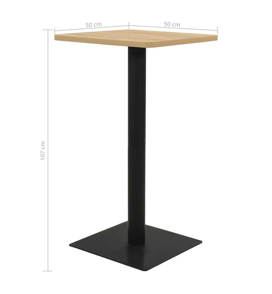 Bistrotisch Eichefarben 50x50x107 cm