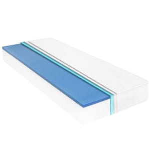 Matratze 120 x 200 cm Viskoelastischer Memory-Schaum 18 cm H2