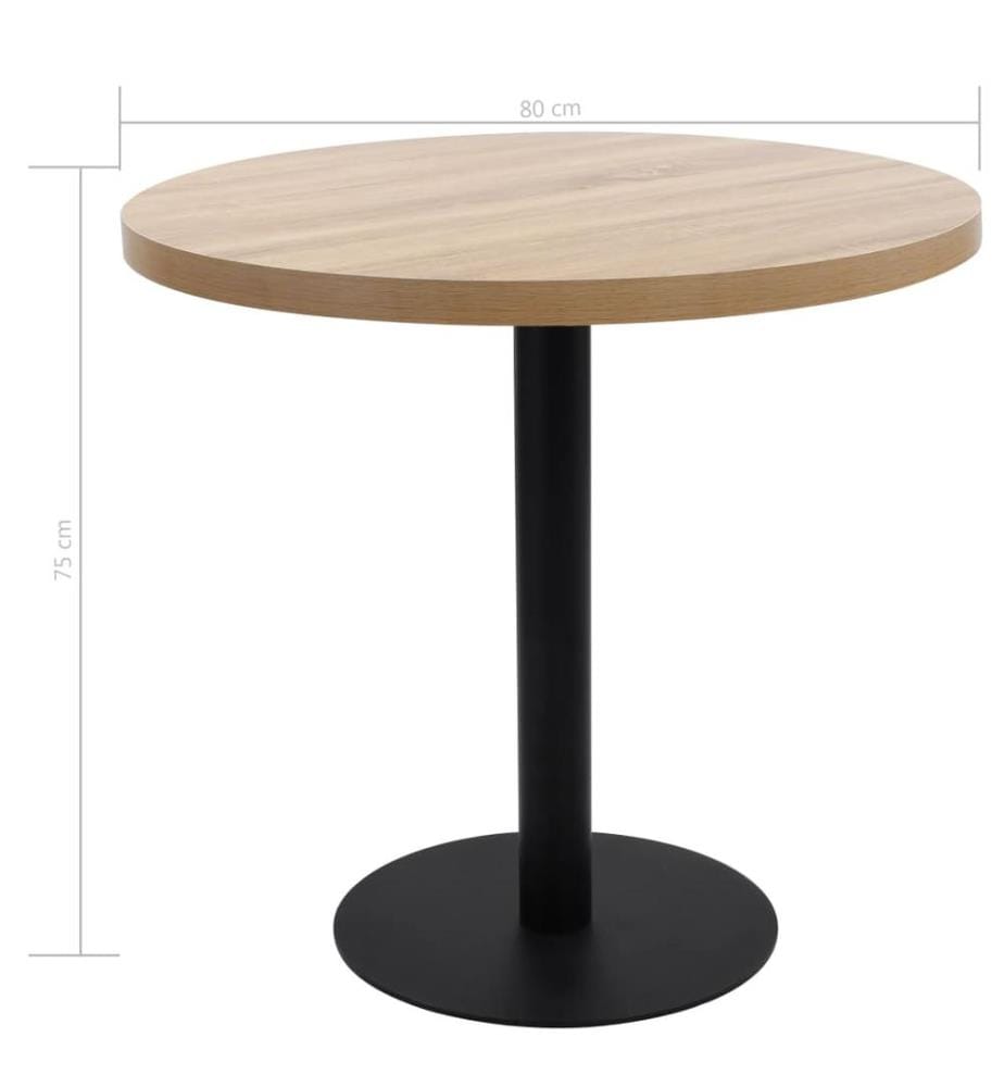Table de bistro Marron clair 80 cm MDF