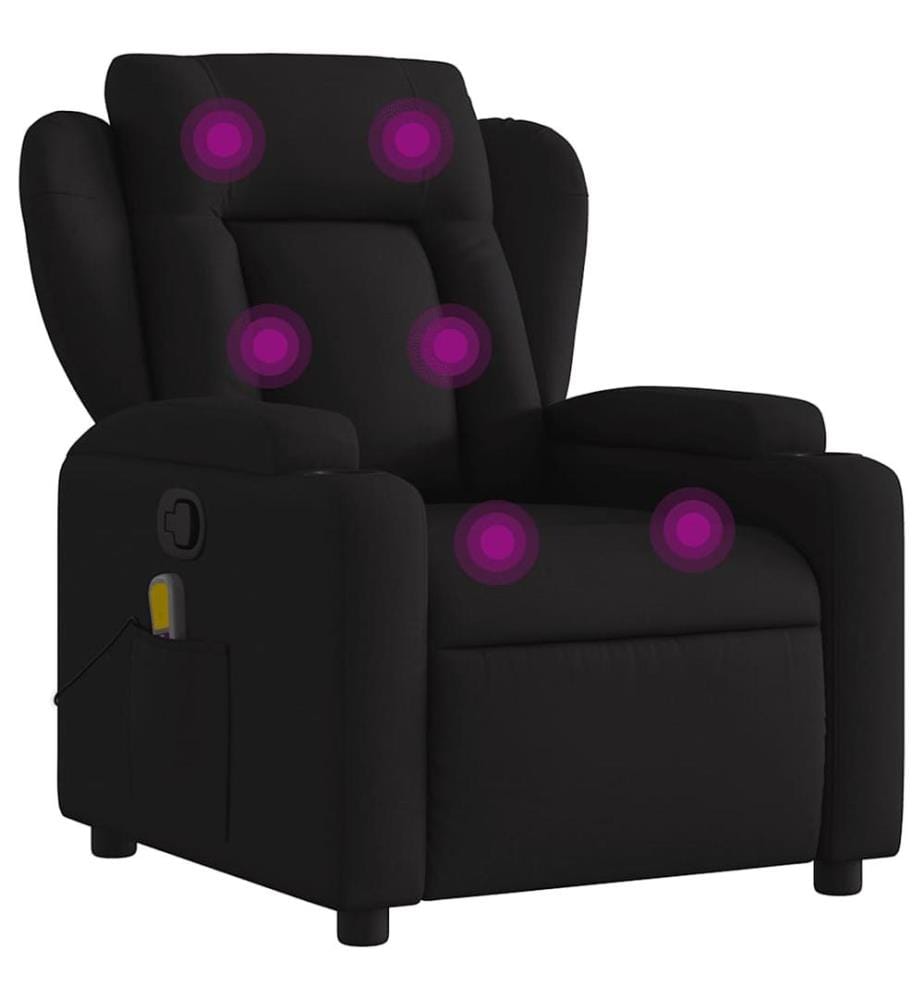 Massagesessel Schwarz Stoff