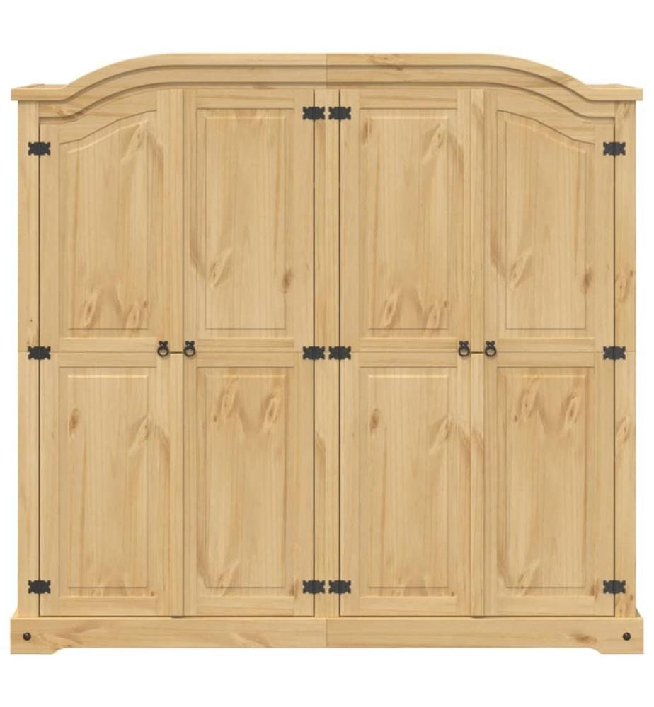 Garde-robe Corona 194x52x186 cm bois de pin massif