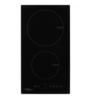 Induktionskochfeld mit 2 Platten Touch Control Glas 3500 W