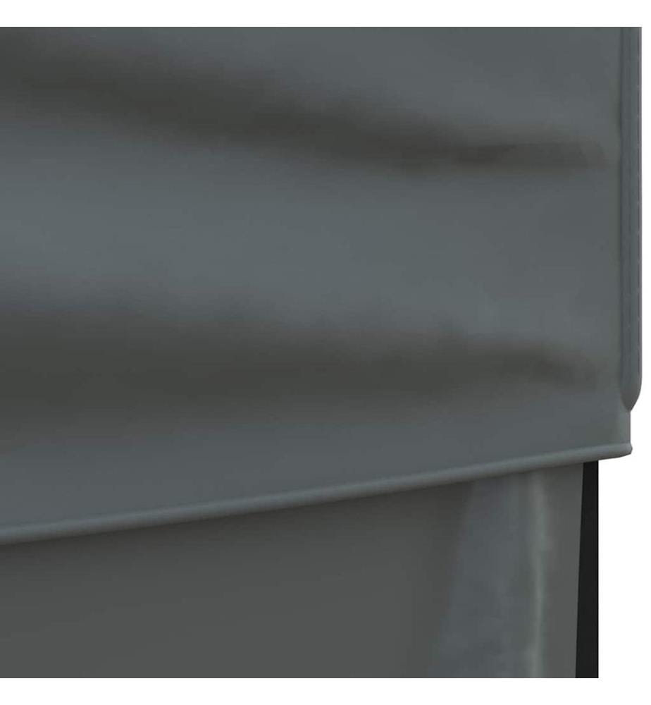 Tente de réception pliable avec parois Anthracite 3x6 m