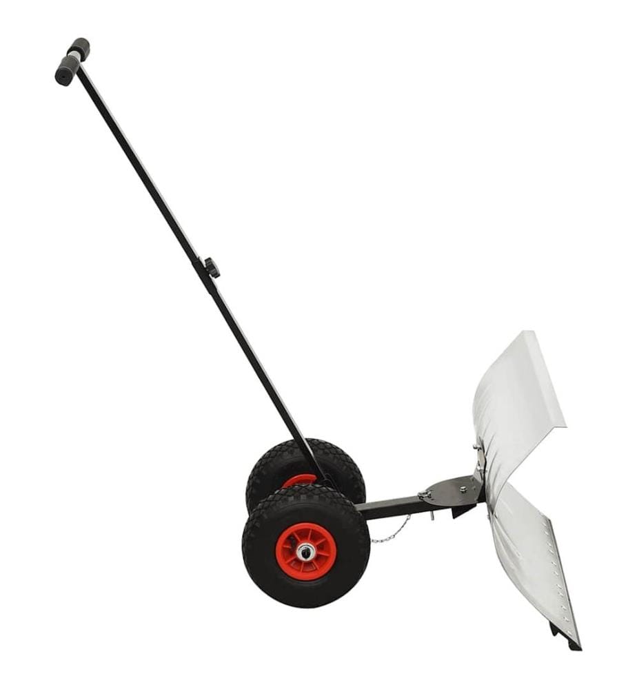 Schneeschaufel mit Rädern