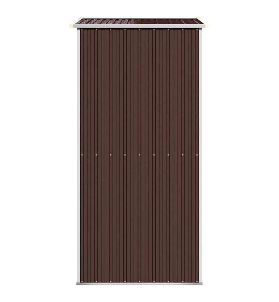 Abri de jardin Marron foncé 192x108x223 cm Acier galvanisé