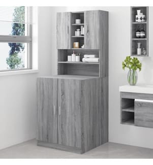 Waschmaschinenschrank Grau Sonoma Holzwerkstoff