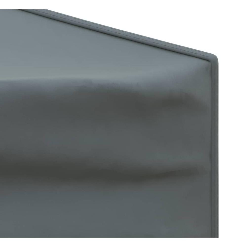 Tente de réception pliable avec parois Anthracite 3x3 m