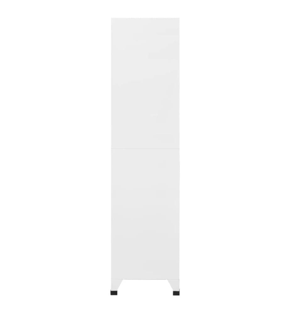 Schliessfachschrank mit 6 Fächern Stahl 90x45x180 cm Grau