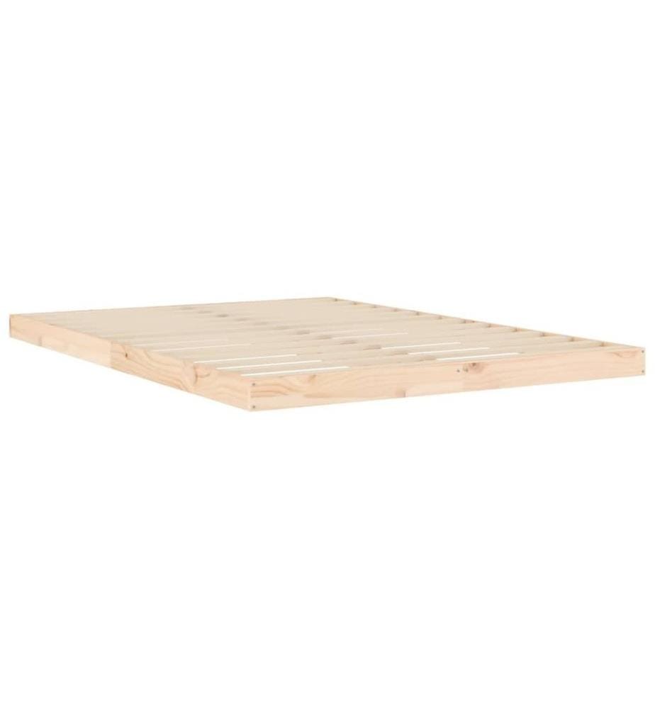 Cadre de lit 140x200 cm bois de pin massif