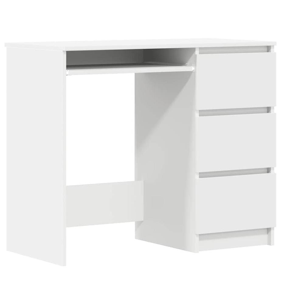 Bureau Blanc 90x45x76 cm Bois d'ingénierie