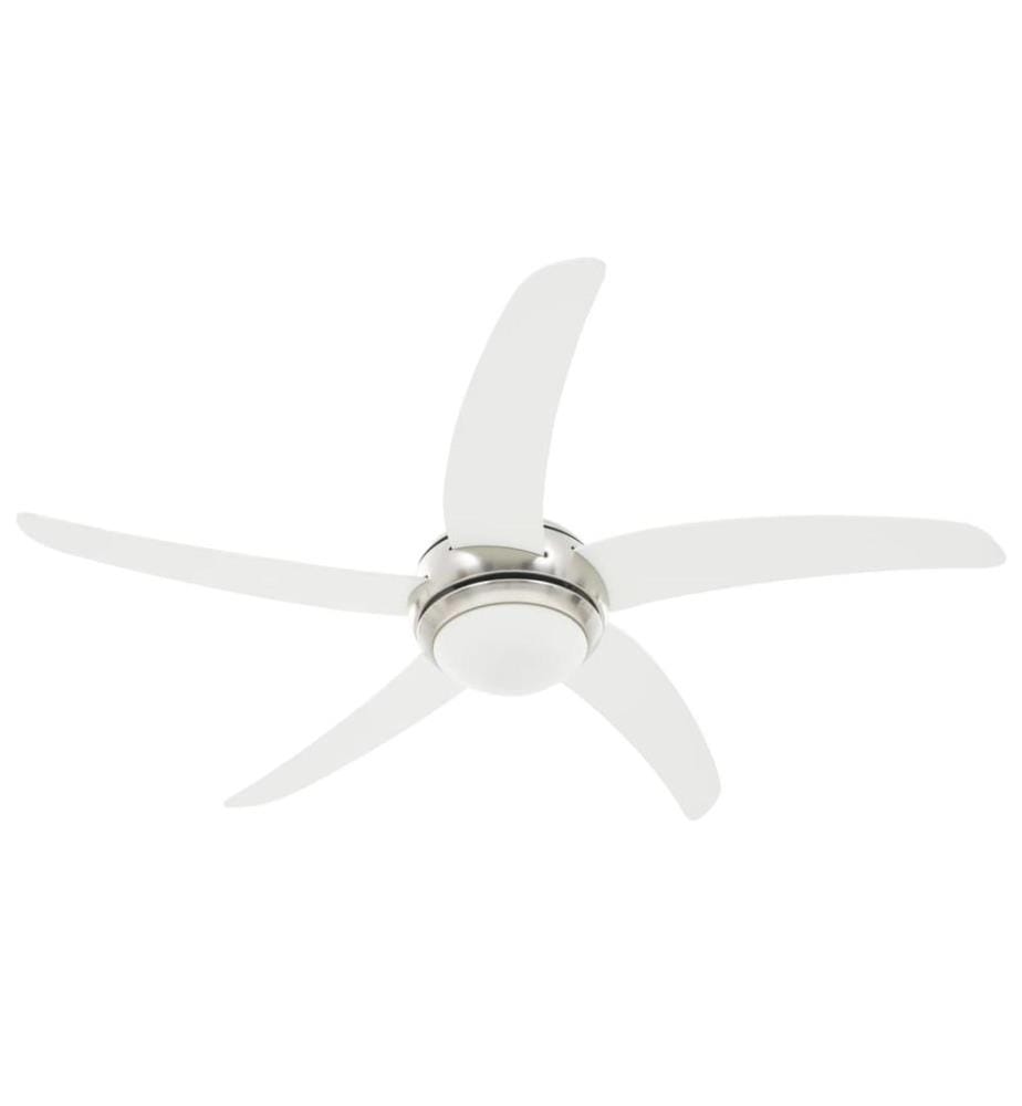 Dekorativer Deckenventilator mit Leuchtmittel 128 cm Weiss