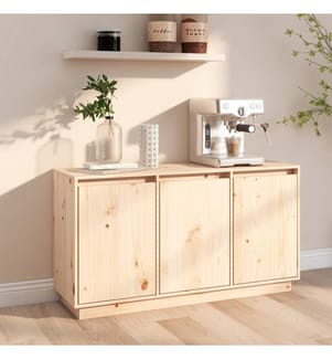 Sideboard 111x34x60 cm Massivholz Kiefer