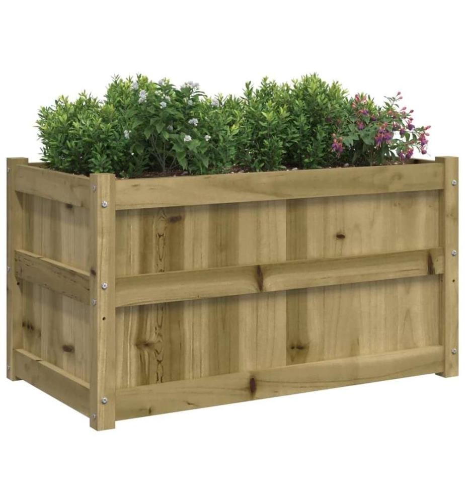 Jardinières 2 pcs bois de pin imprégné