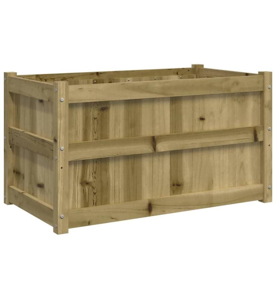 Jardinières 2 pcs bois de pin imprégné