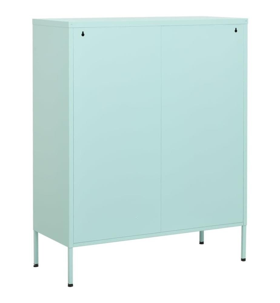 Lagerschrank Minzgrün 80x35x101,5 cm Stahl