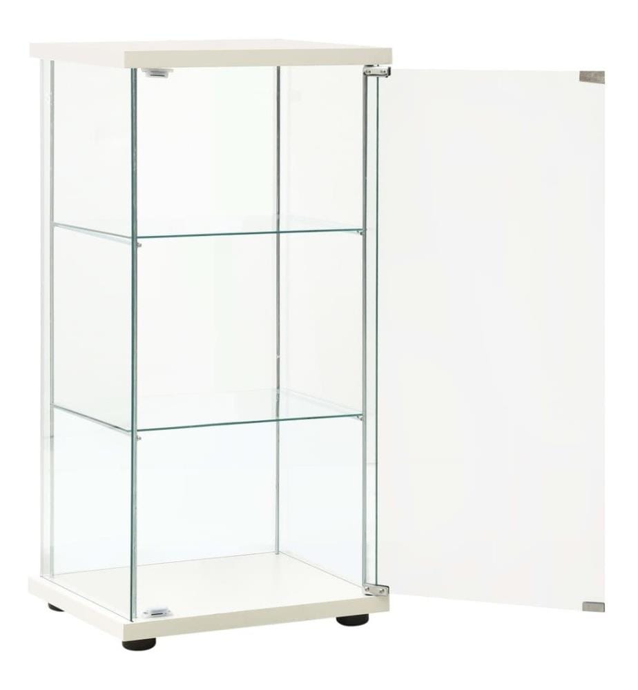 Vitrine Hartglas Weiss