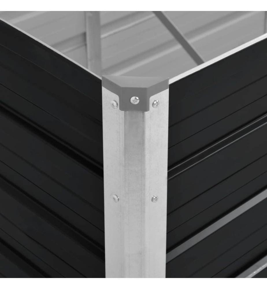 Lit surélevé de jardin Anthracite 100x40x45 cm Acier galvanisé