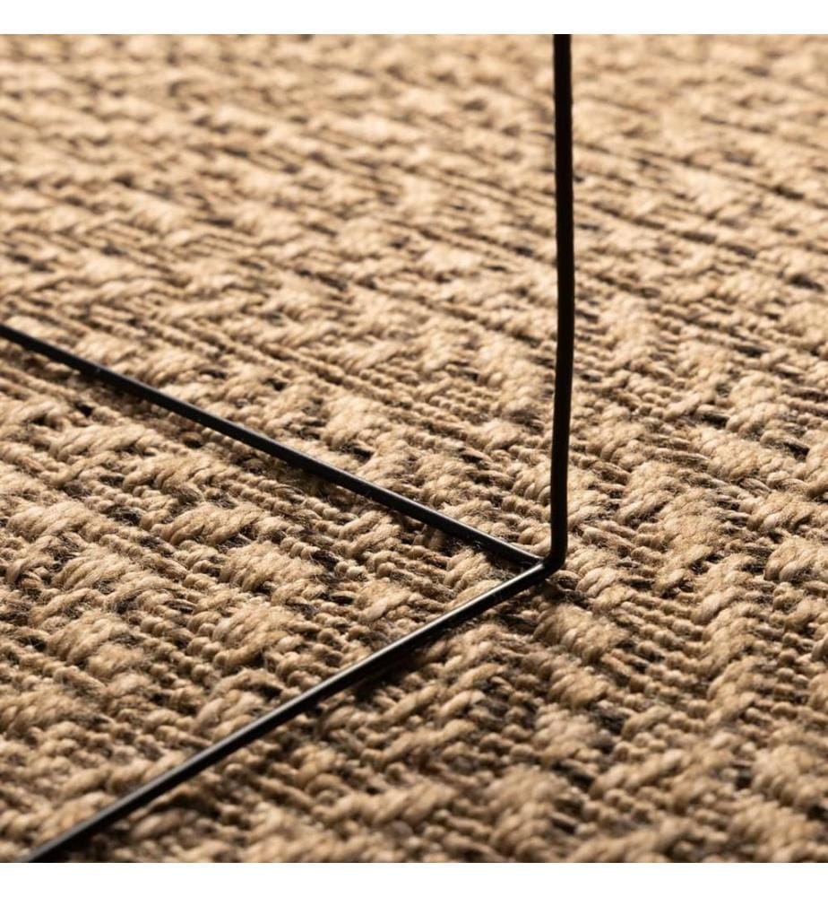 Tapis ZIZUR 160 cm aspect de jute intérieur et extérieur