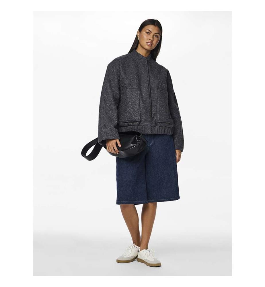 Pieces Bomber jacket in black | ASOS