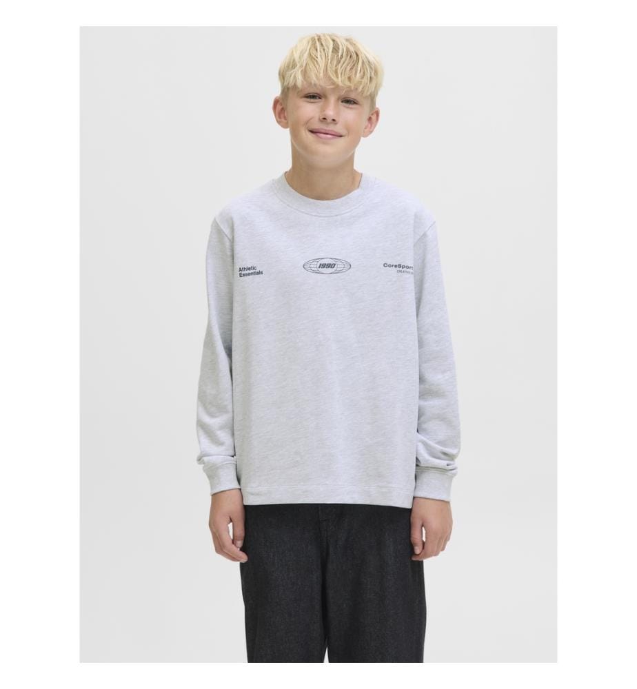 Sweatshirt - Weiss Meliert