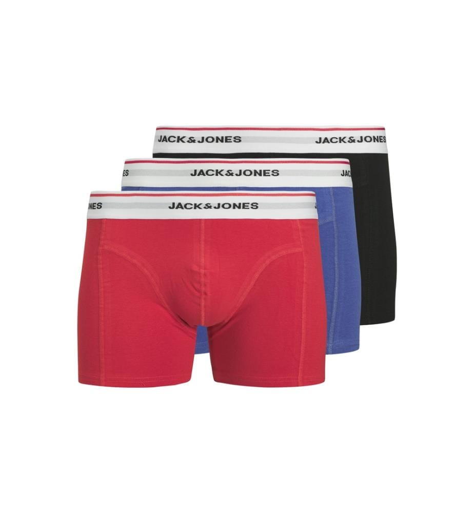 Set di 3 boxer - Nero, blu e rosso