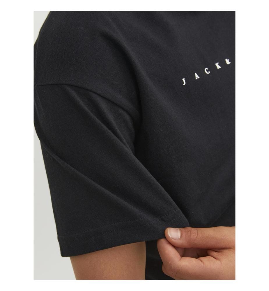 T-Shirt Star Relaxed Fit - Black Loose