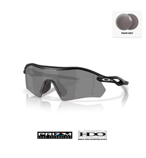 Lunettes de Soleil Radar Plate - Verres Prizm Black - Monture Matte Black