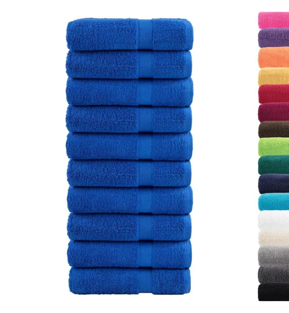 Essuie-mains de qualité supérieure SOLUND 10 pcs bleu 600 g/m²