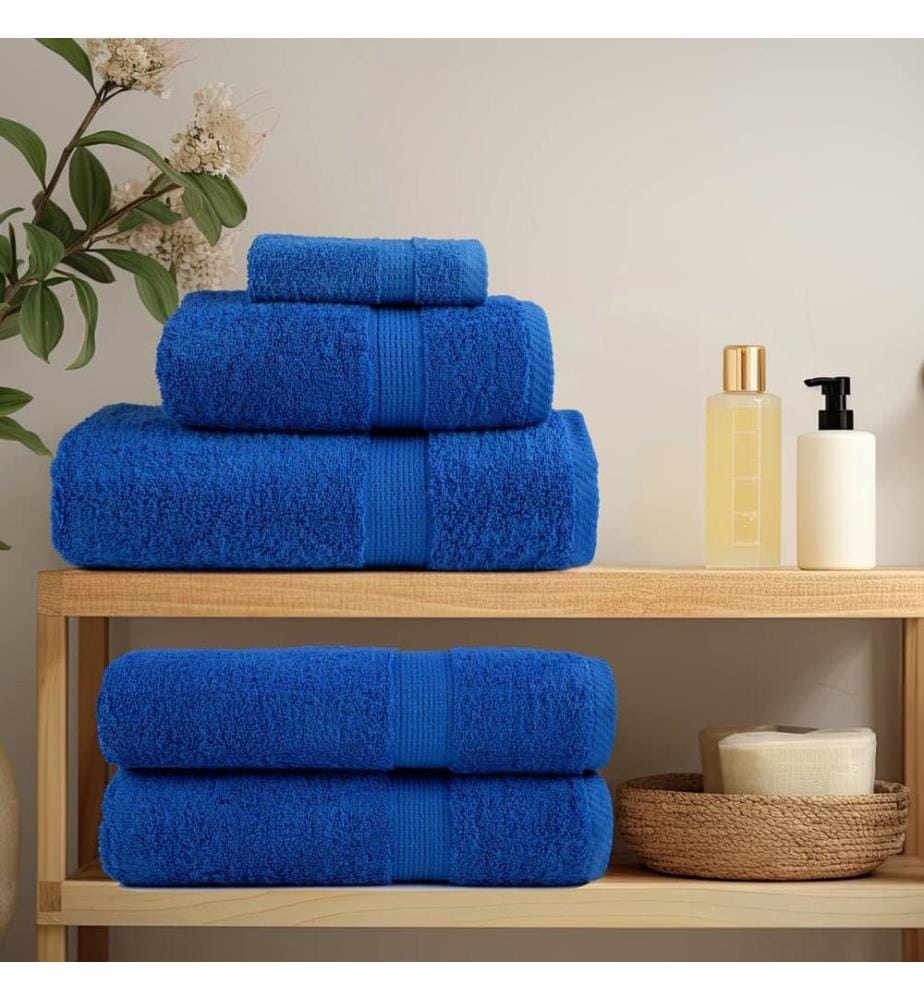 Essuie-mains de qualité supérieure SOLUND 10 pcs bleu 600 g/m²