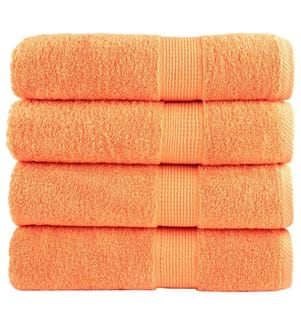 Premium-Handtücher SOLUND 4 Stk. Orange 50x100 cm 600 g/m²