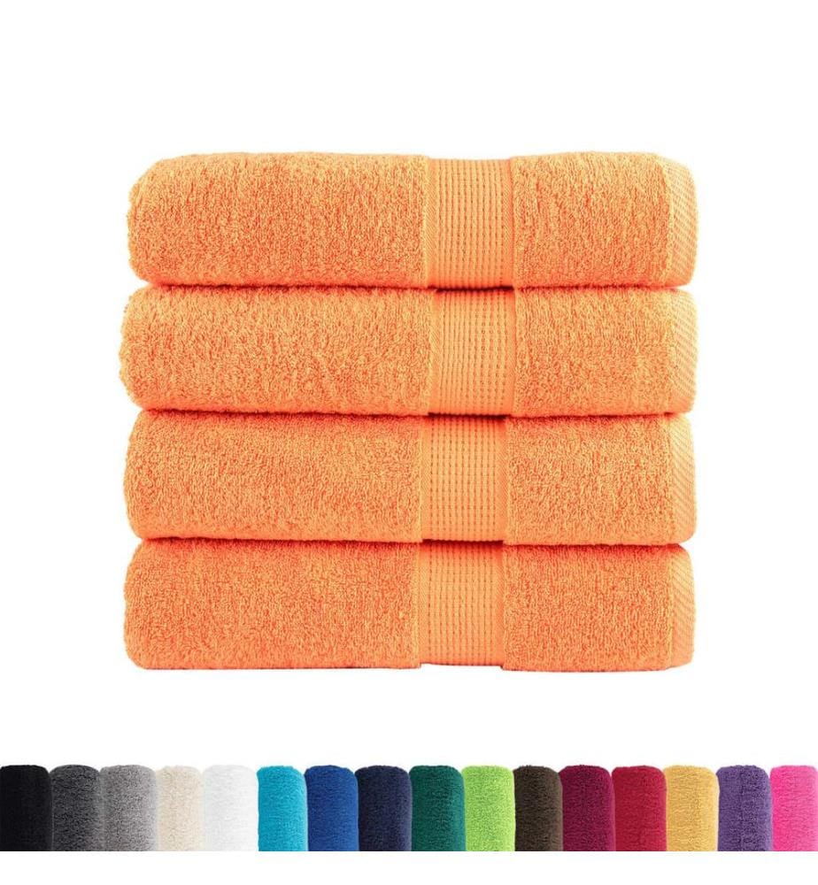 Essuie-mains de qualité supérieure SOLUND 4 pcs orange 600 g/m²