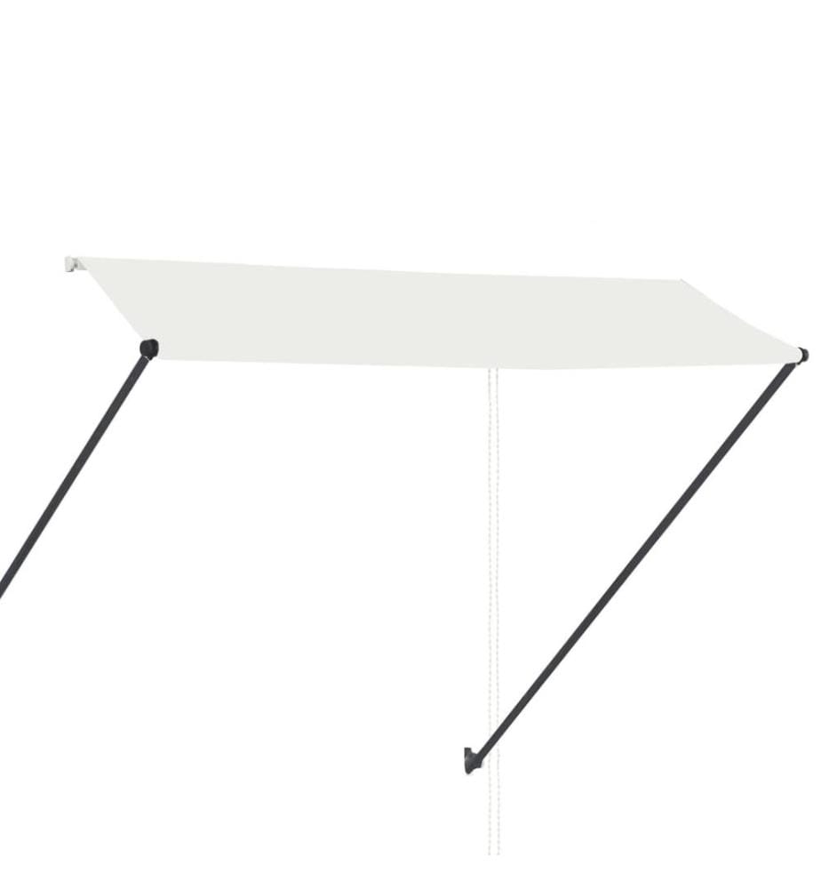 Einziehbare Markise mit LED 300×150 cm Creme