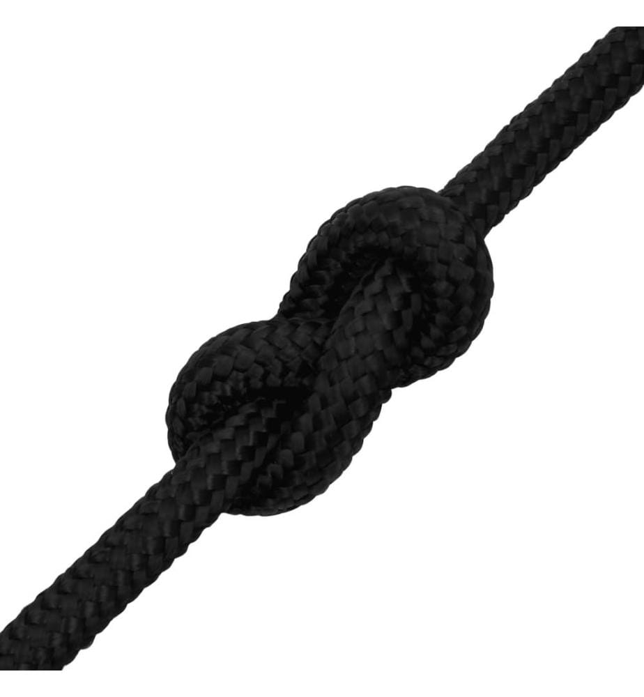 Corde de bateau Noir complet 18 mm 50 m Polypropylène