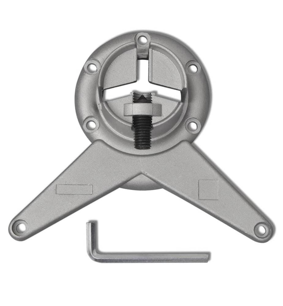 4 pieds de table réglables en hauteur 710 mm Nickel brossé